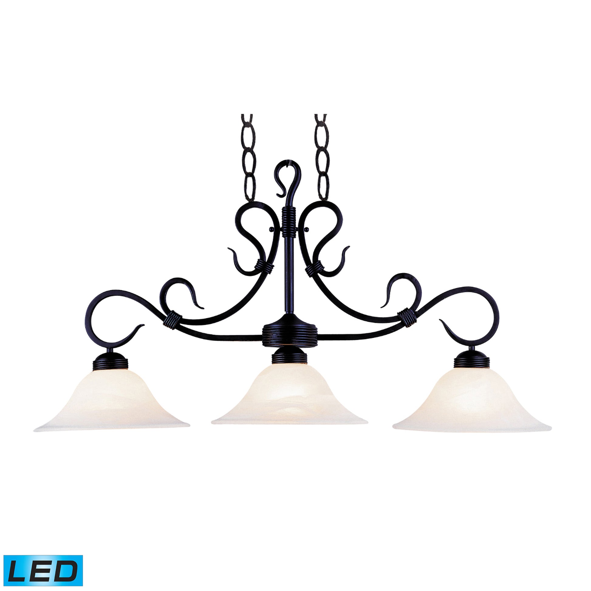 ELK Home - 247-BK-LED - LED Linear Chandelier - Buckingham - Matte Black