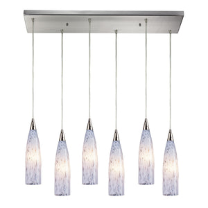 ELK Home - 501-6RC-SW - Six Light Pendant - Lungo - Satin Nickel