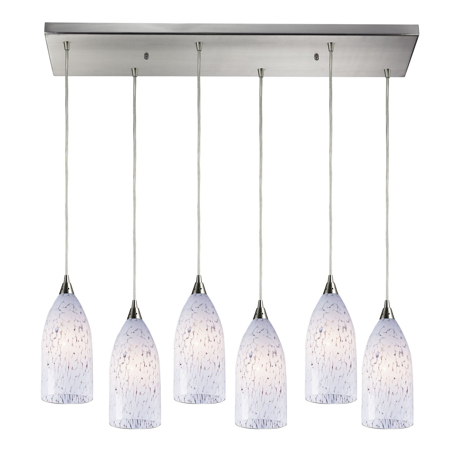 ELK Home - 502-6RC-SW - Six Light Pendant - Verona - Satin Nickel