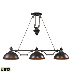 ELK Home - 65151-3-LED - LED Linear Chandelier - Farmhouse - Oil Rubbed Bronze