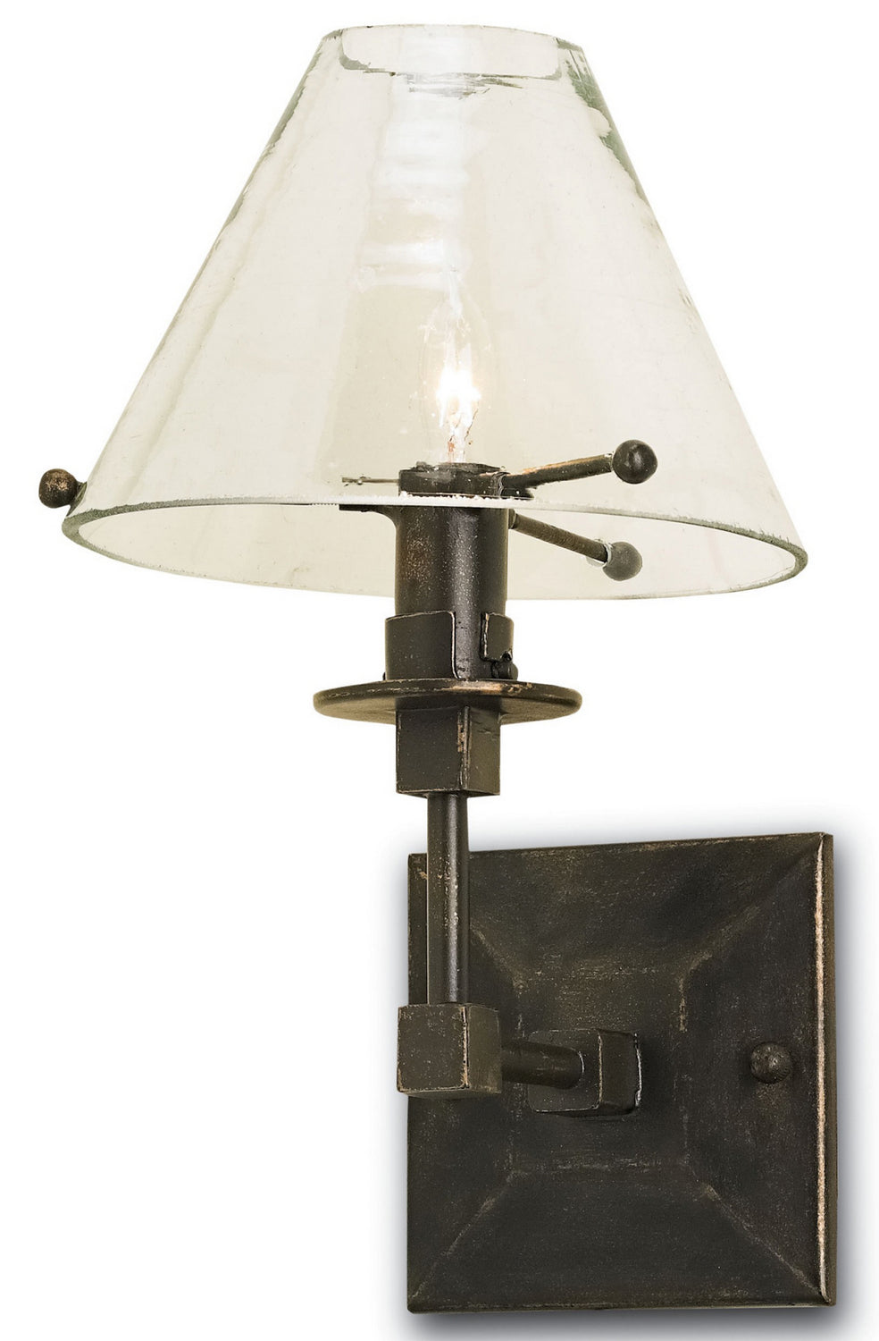 Currey and Company - 5127 - One Light Wall Sconce - Kiran - Bronze Gold