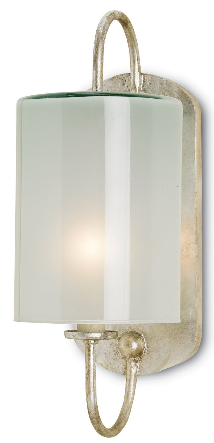 Currey and Company - 5129 - One Light Wall Sconce - Glacier - Silver Leaf