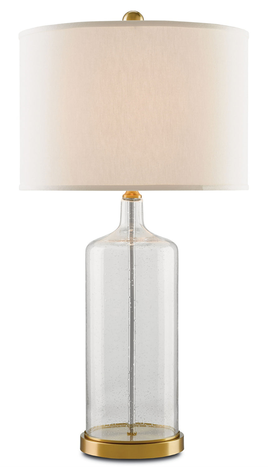 Currey and Company - 6510 - One Light Table Lamp - Hazel - Clear Seeded Glass/Brass