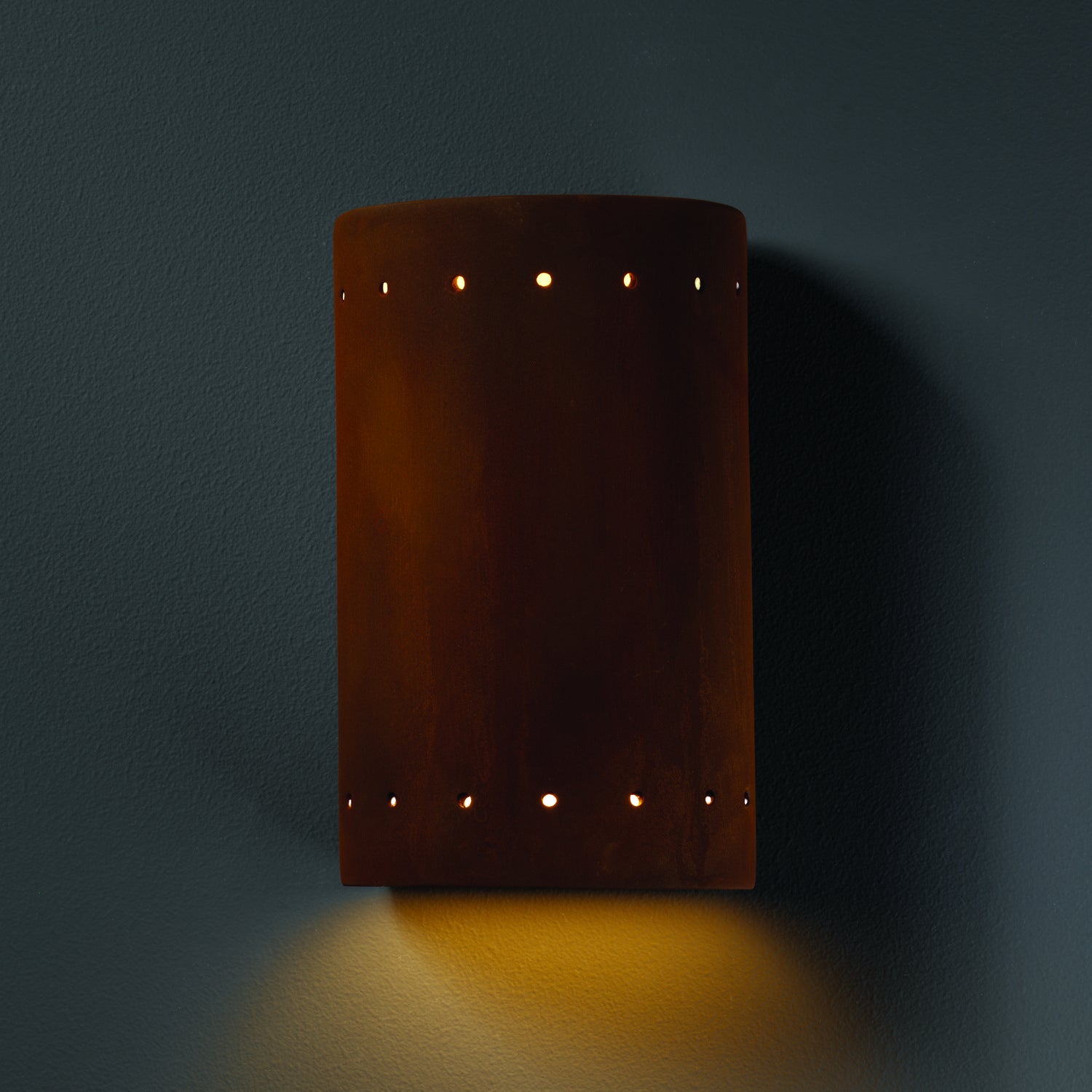 Justice Designs - CER-0990-RRST - Lantern - Ambiance - Real Rust