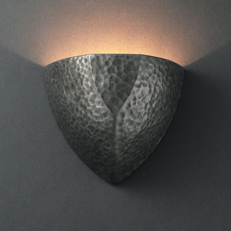 Justice Designs - CER-5800-HMPW - Wall Sconce - Ambiance - Hammered Pewter