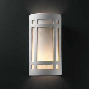 Justice Designs - CER-7495-BIS - Lantern - Ambiance - Bisque