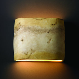 Justice Designs - CER-8855-TRAG - Wall Sconce - Ambiance - Greco Travertine