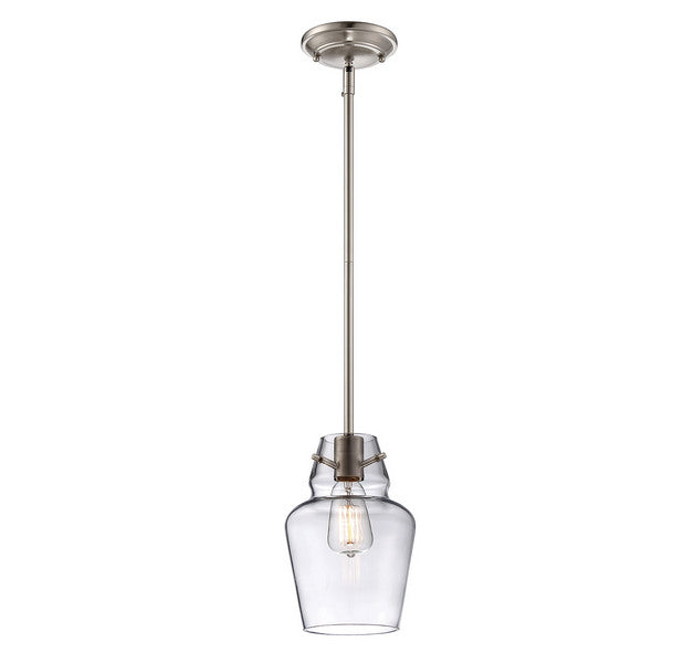 Savoy House - 7-4134-1-SN - One Light Mini Pendant - Vintage - Satin Nickel