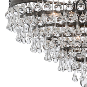 Crystorama - 137-VZ - Eight Light Chandelier - Calypso - Vibrant Bronze