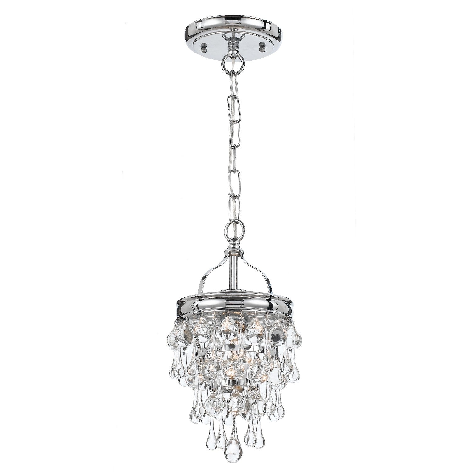 Crystorama - 131-CH - One Light Mini Chandelier - Calypso - Polished Chrome