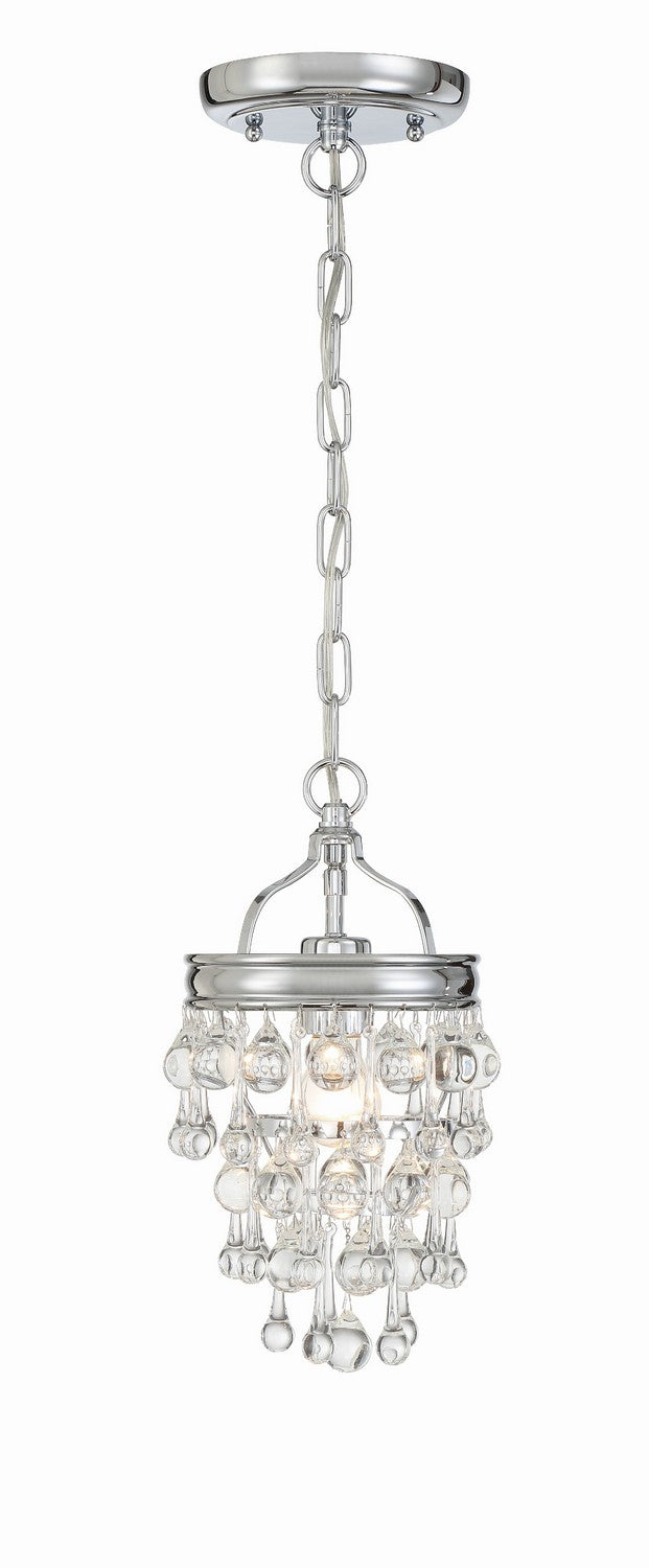 Crystorama - 131-CH - One Light Mini Chandelier - Calypso - Polished Chrome