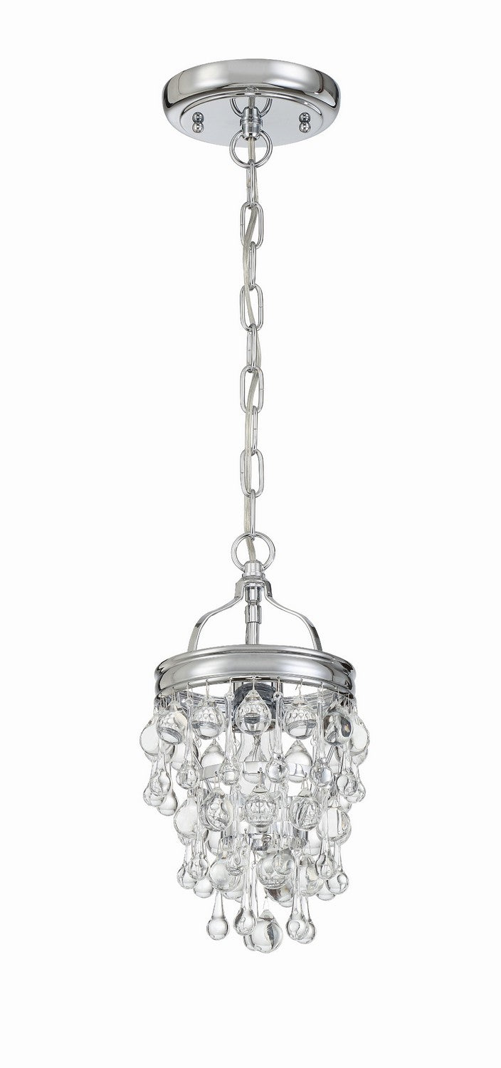 Crystorama - 131-CH - One Light Mini Chandelier - Calypso - Polished Chrome