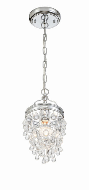 Crystorama - 131-CH - One Light Mini Chandelier - Calypso - Polished Chrome