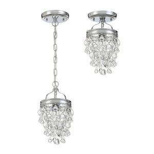 Crystorama - 131-CH - One Light Mini Chandelier - Calypso - Polished Chrome