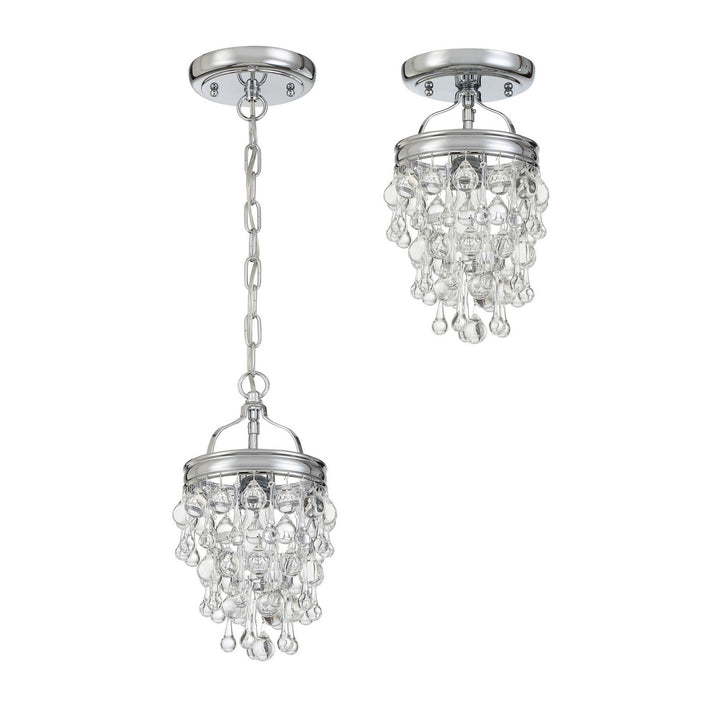 Crystorama - 131-CH - One Light Mini Chandelier - Calypso - Polished Chrome