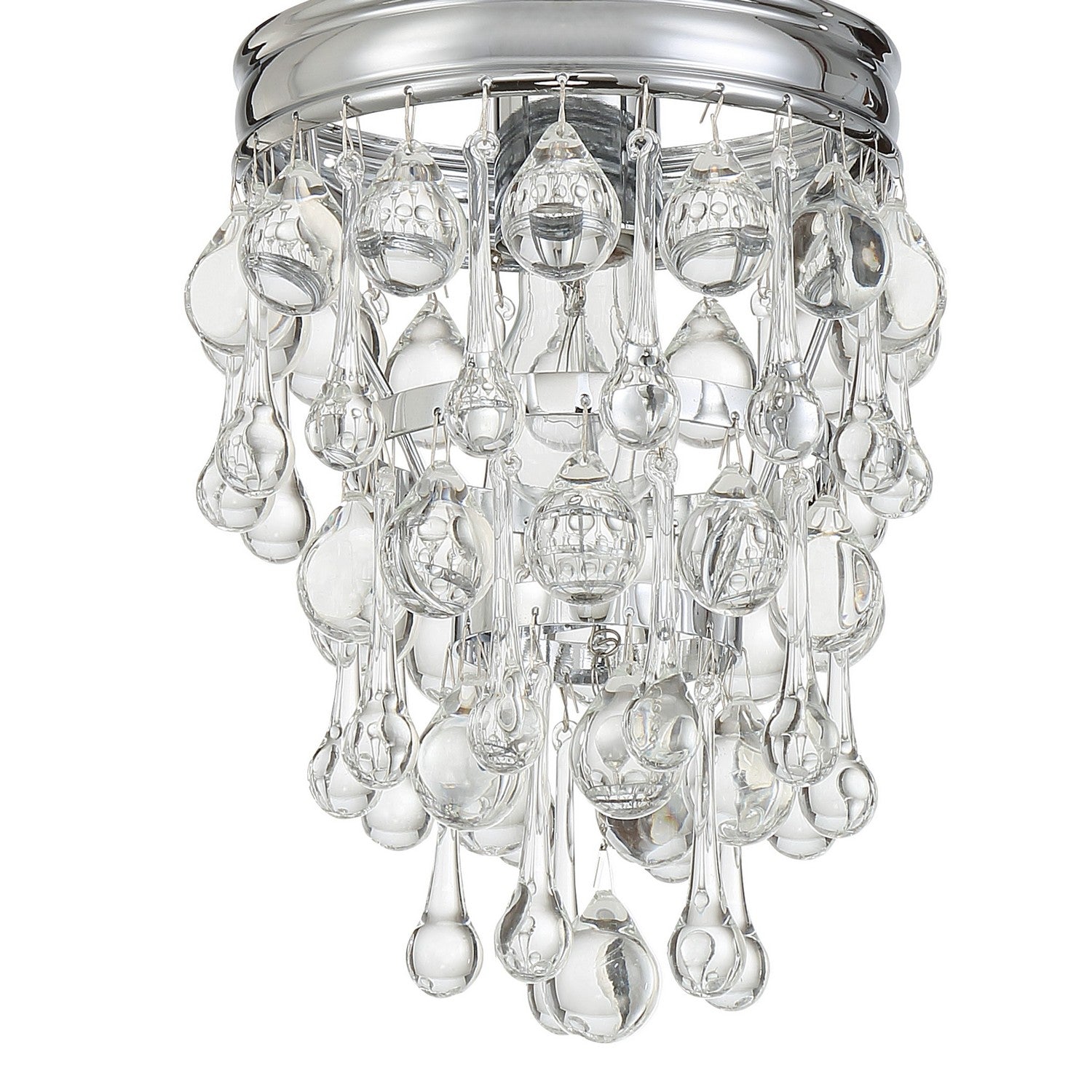 Crystorama - 131-CH - One Light Mini Chandelier - Calypso - Polished Chrome