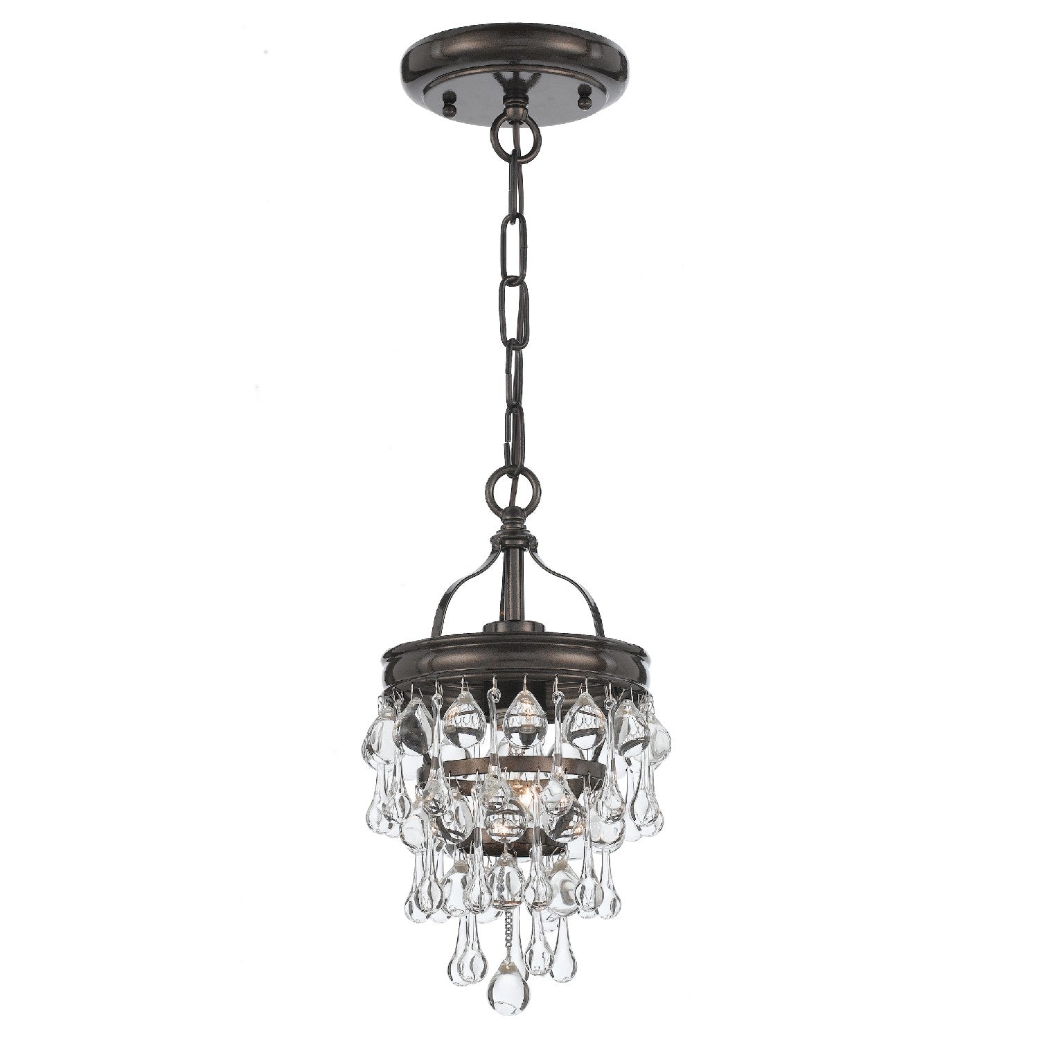 Crystorama - 131-VZ - One Light Mini Chandelier - Calypso - Vibrant Bronze