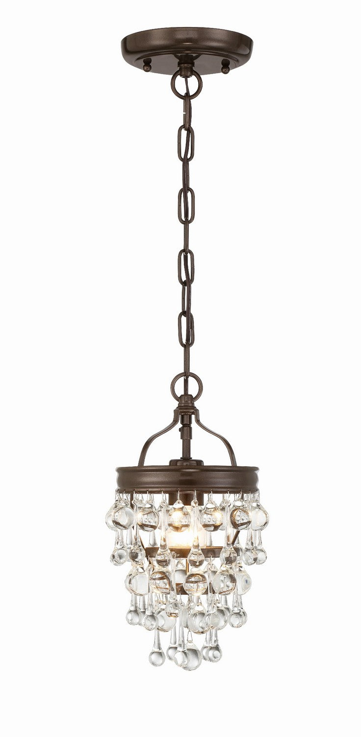 Crystorama - 131-VZ - One Light Mini Chandelier - Calypso - Vibrant Bronze