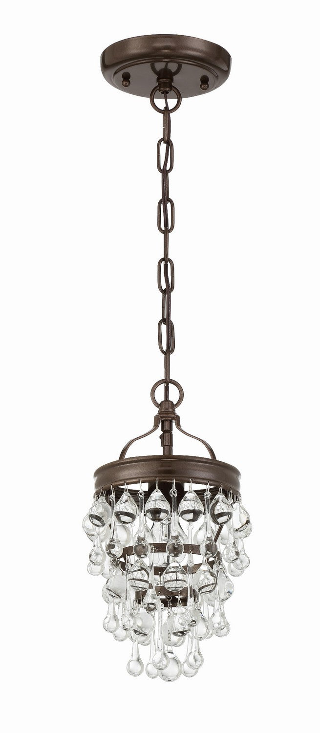 Crystorama - 131-VZ - One Light Mini Chandelier - Calypso - Vibrant Bronze