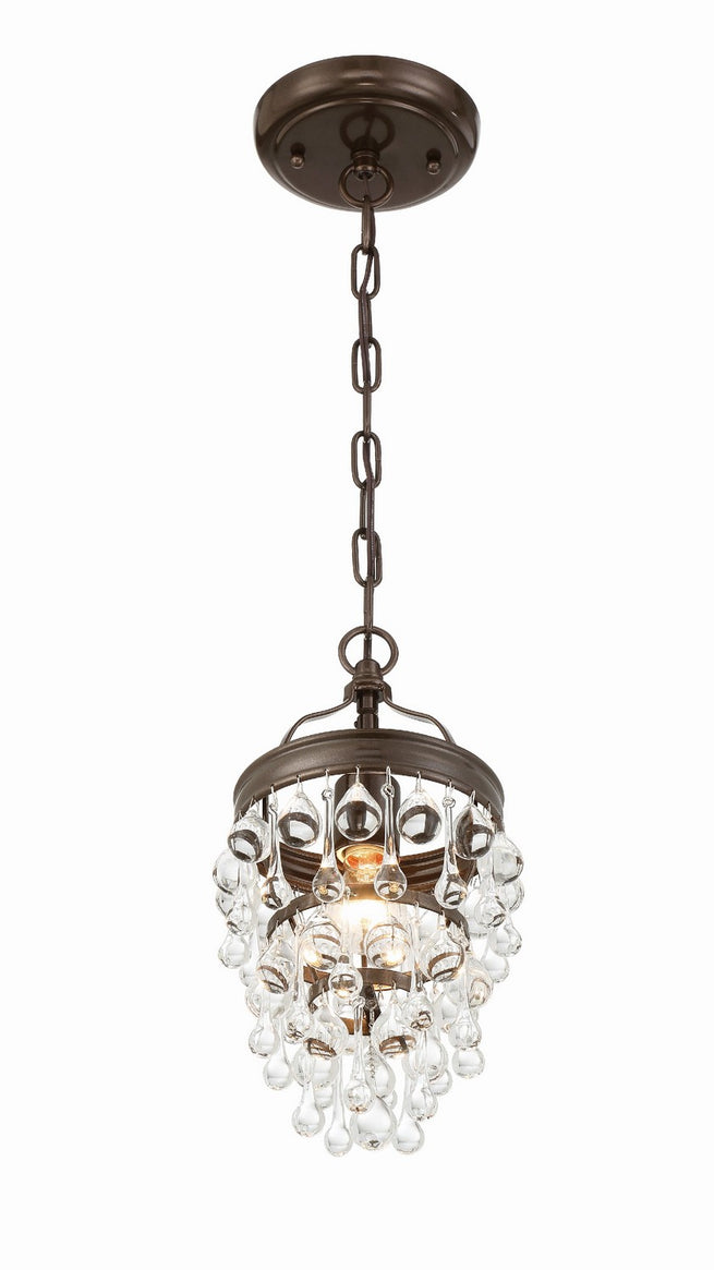 Crystorama - 131-VZ - One Light Mini Chandelier - Calypso - Vibrant Bronze