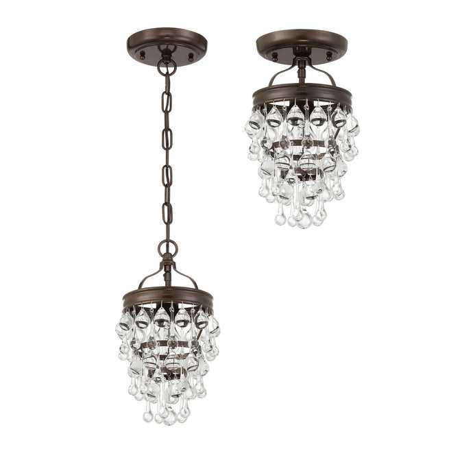 Crystorama - 131-VZ - One Light Mini Chandelier - Calypso - Vibrant Bronze