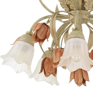 Crystorama - 4800-SR - Five Light Semi Flush Mount - Southport - Sage Rose