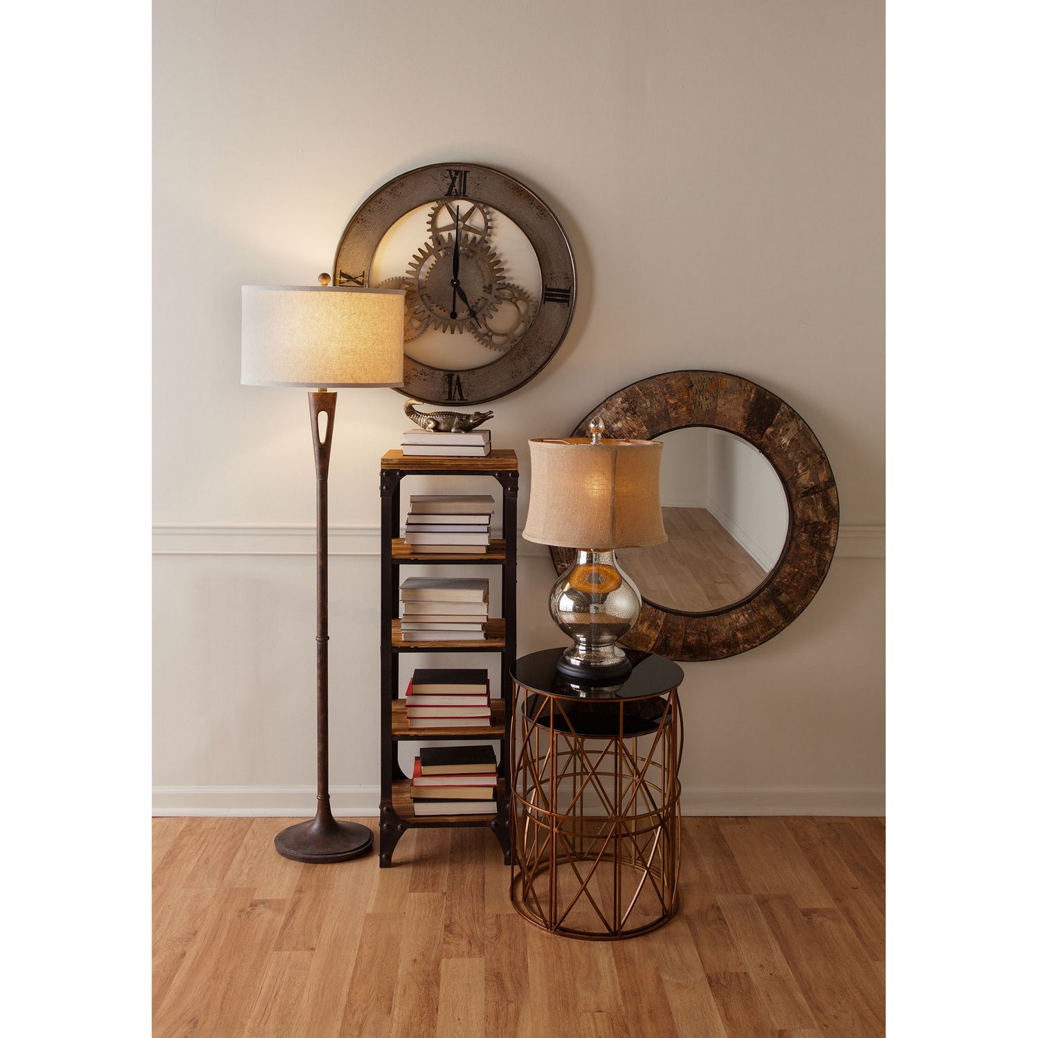 ELK Home - D2427 - One Light Floor Lamp - Martcliff - Burnished Bronze