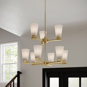 Stamos Nine Light Chandelier