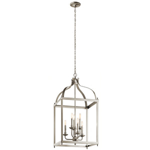 Kichler - 42568NI - Six Light Foyer Chandelier - Larkin - Brushed Nickel