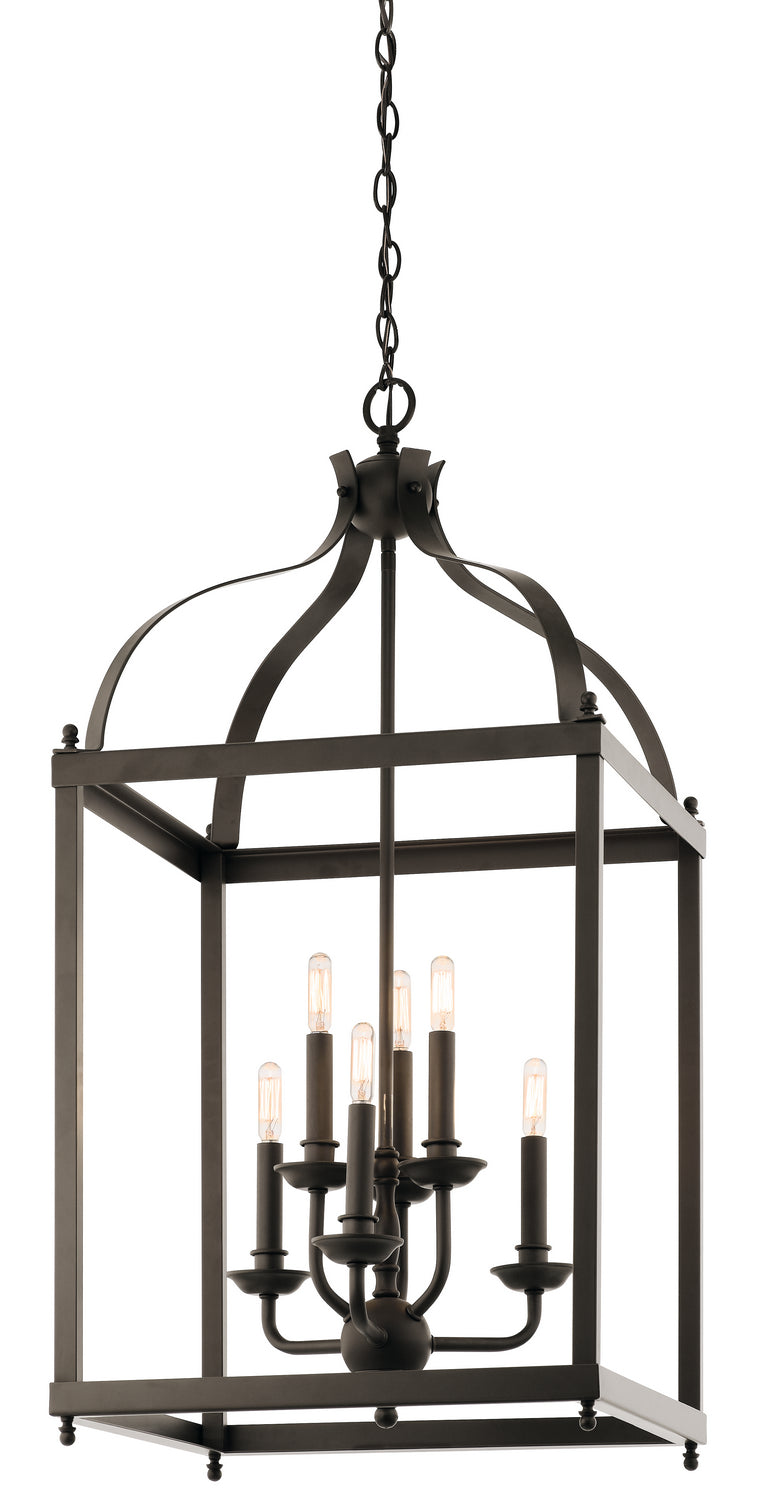 Kichler - 42568OZ - Six Light Foyer Chandelier - Larkin - Olde Bronze