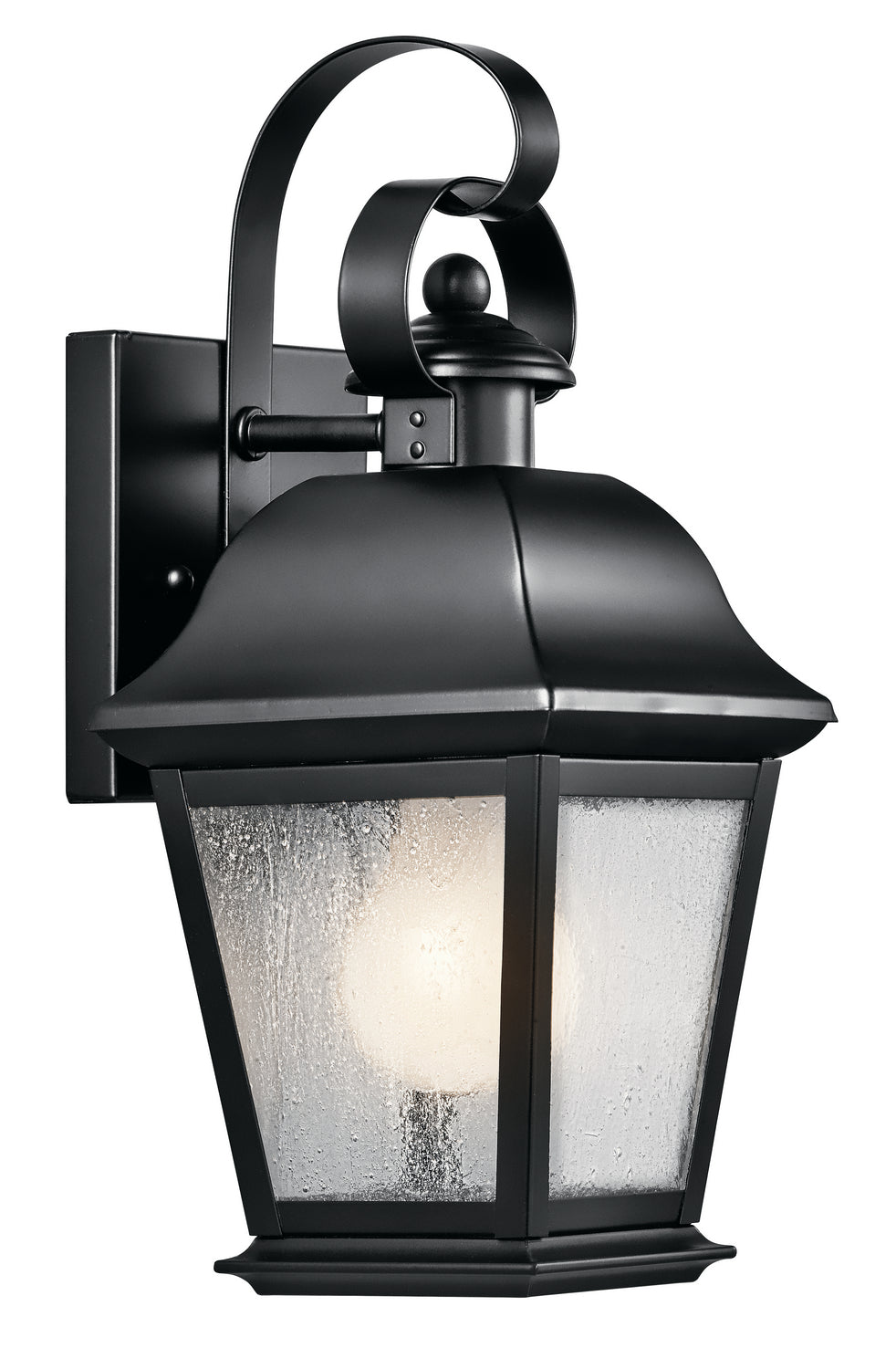 Kichler - 9707BK - One Light Outdoor Wall Mount - Mount Vernon - Black