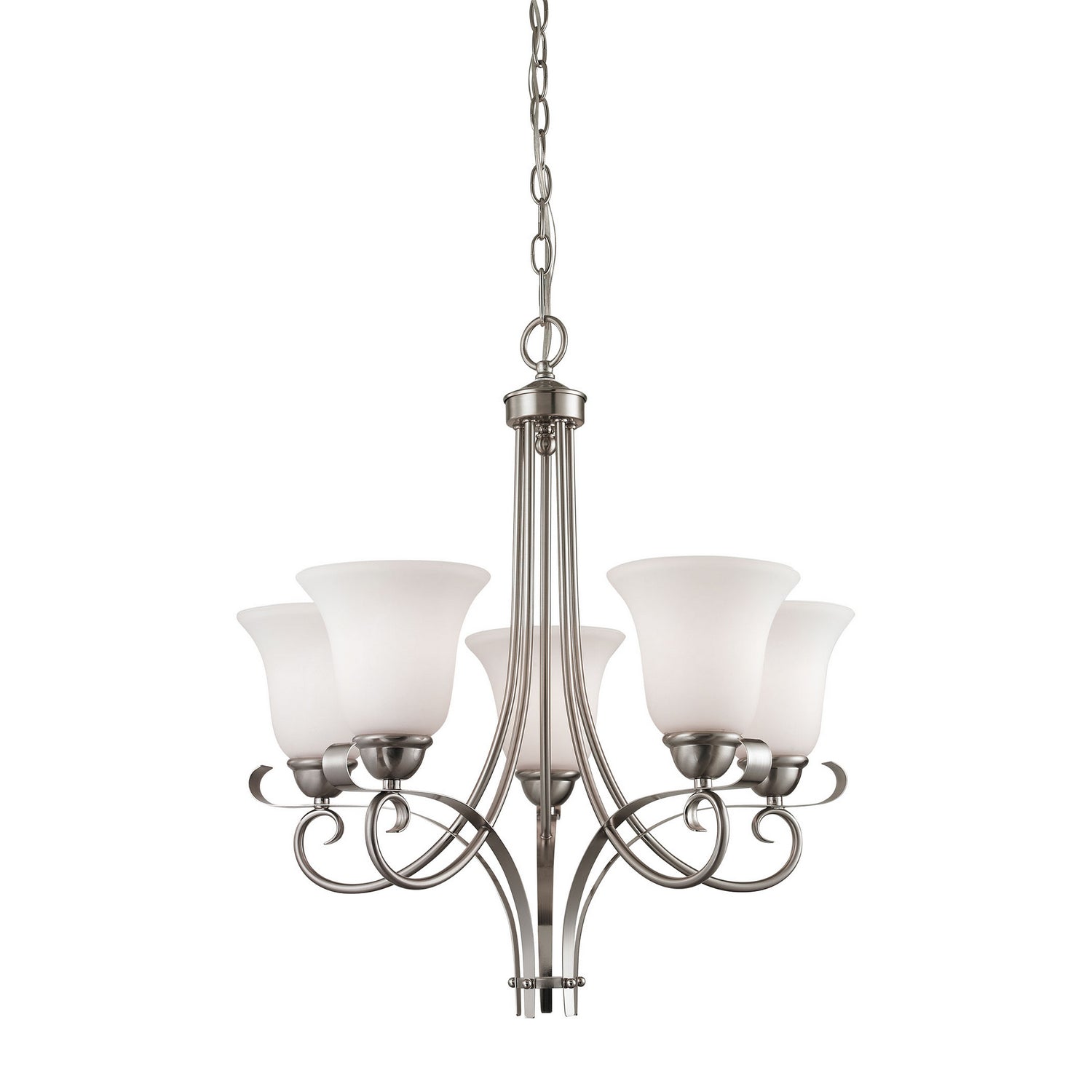 ELK Home - 1005CH/20 - Five Light Chandelier - Brighton - Brushed Nickel