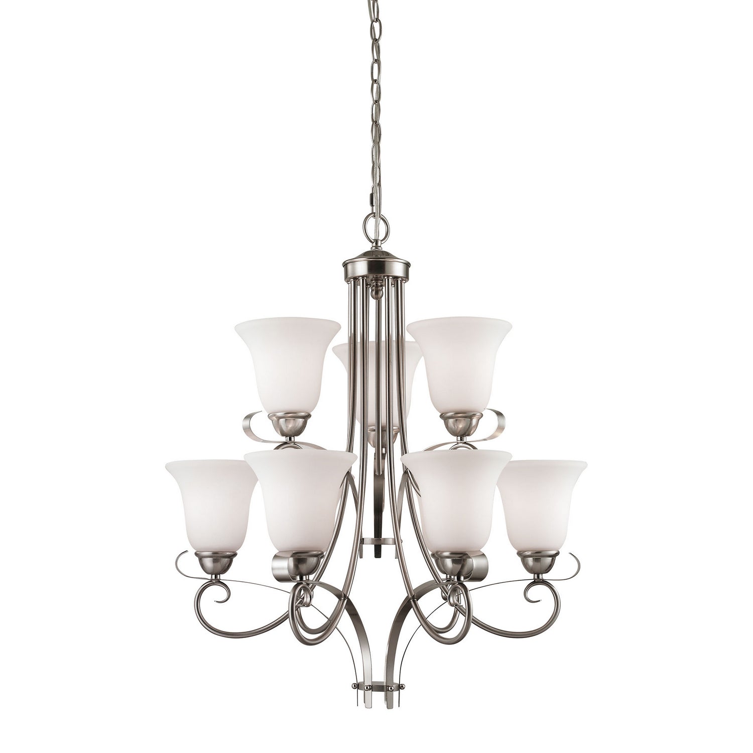 ELK Home - 1009CH/20 - Nine Light Chandelier - Brighton - Brushed Nickel