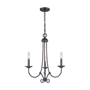 ELK Home - 1503CH/10 - Three Light Chandelier - Williamsport - Oil Rubbed Bronze