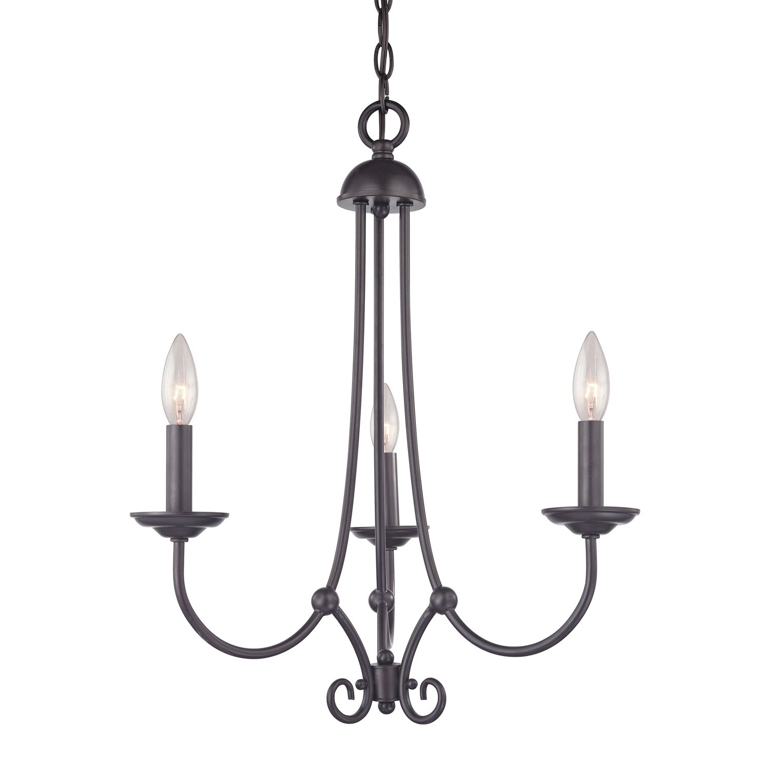 ELK Home - 1503CH/10 - Three Light Chandelier - Williamsport - Oil Rubbed Bronze