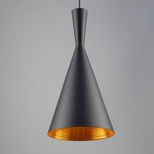 Artcraft - JA800 - One Light Pendant - Connecticut - Matte Black & Copper