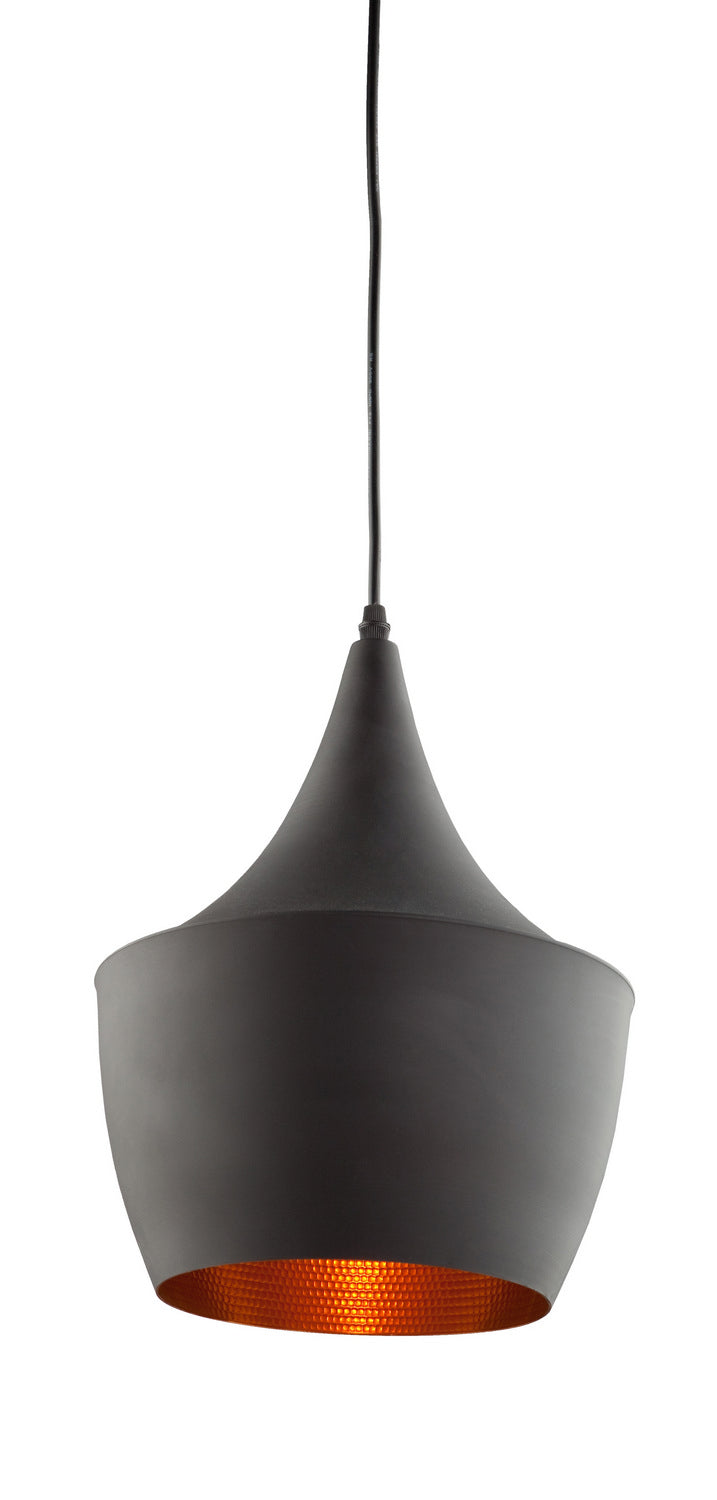 Artcraft - JA801 - One Light Pendant - Connecticut - Matte Black & Copper