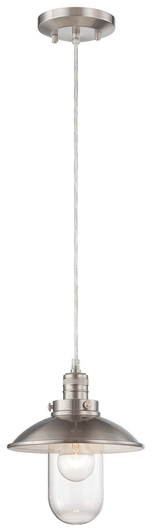 Minka-Lavery - 4130-84 - One Light Mini Pendant - Downtown Edison - Brushed Nickel