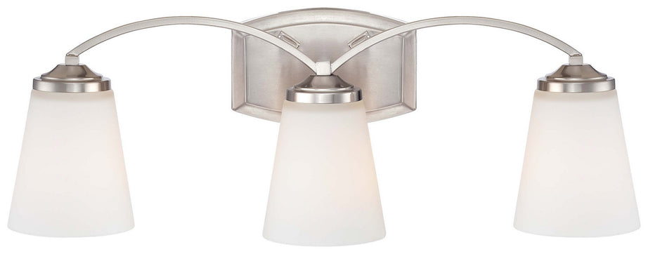 Minka-Lavery - 6963-84 - Three Light Bath - Overland Park - Brushed Nickel