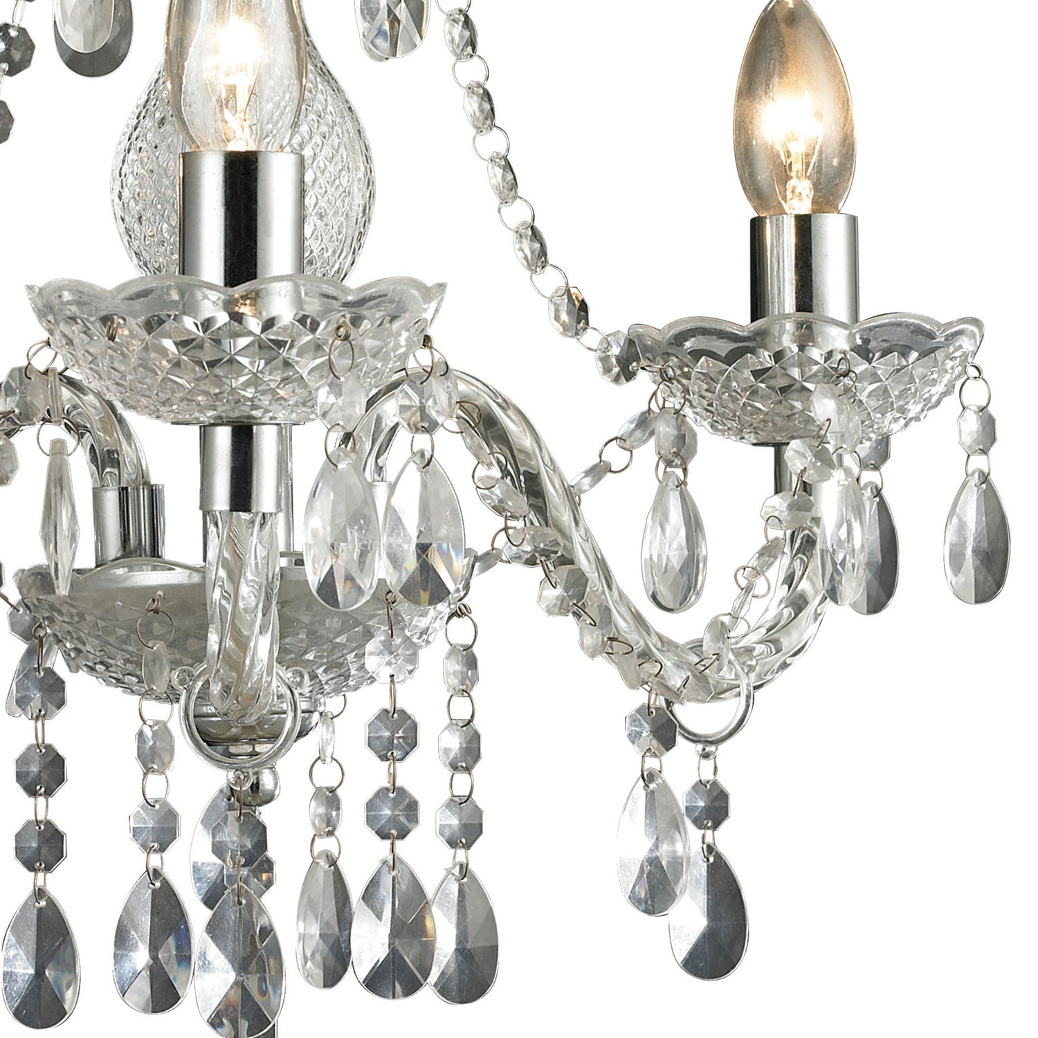 ELK Home - 144-015 - Three Light Chandelier - Theatre - Clear