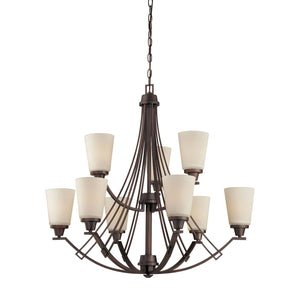 ELK Home - TK0012704 - Nine Light Chandelier - Wright - Espresso