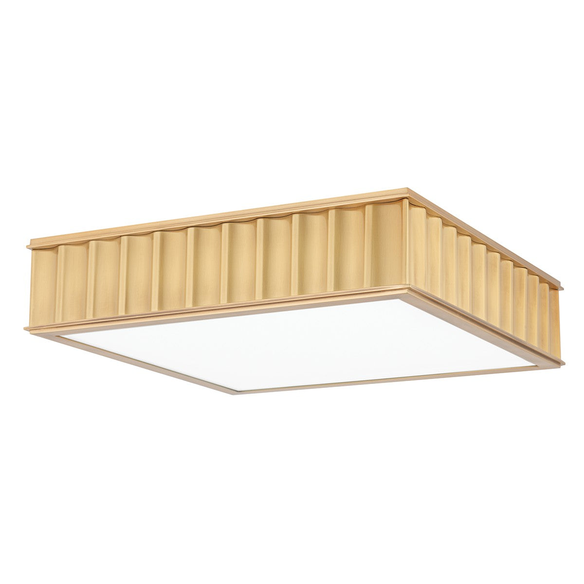 Hudson Valley - 932-AGB - Three Light Flush Mount - Middlebury - Aged Brass