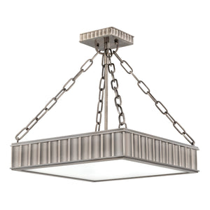 Hudson Valley - 933-HN - Three Light Semi Flush Mount - Middlebury - Historic Nickel