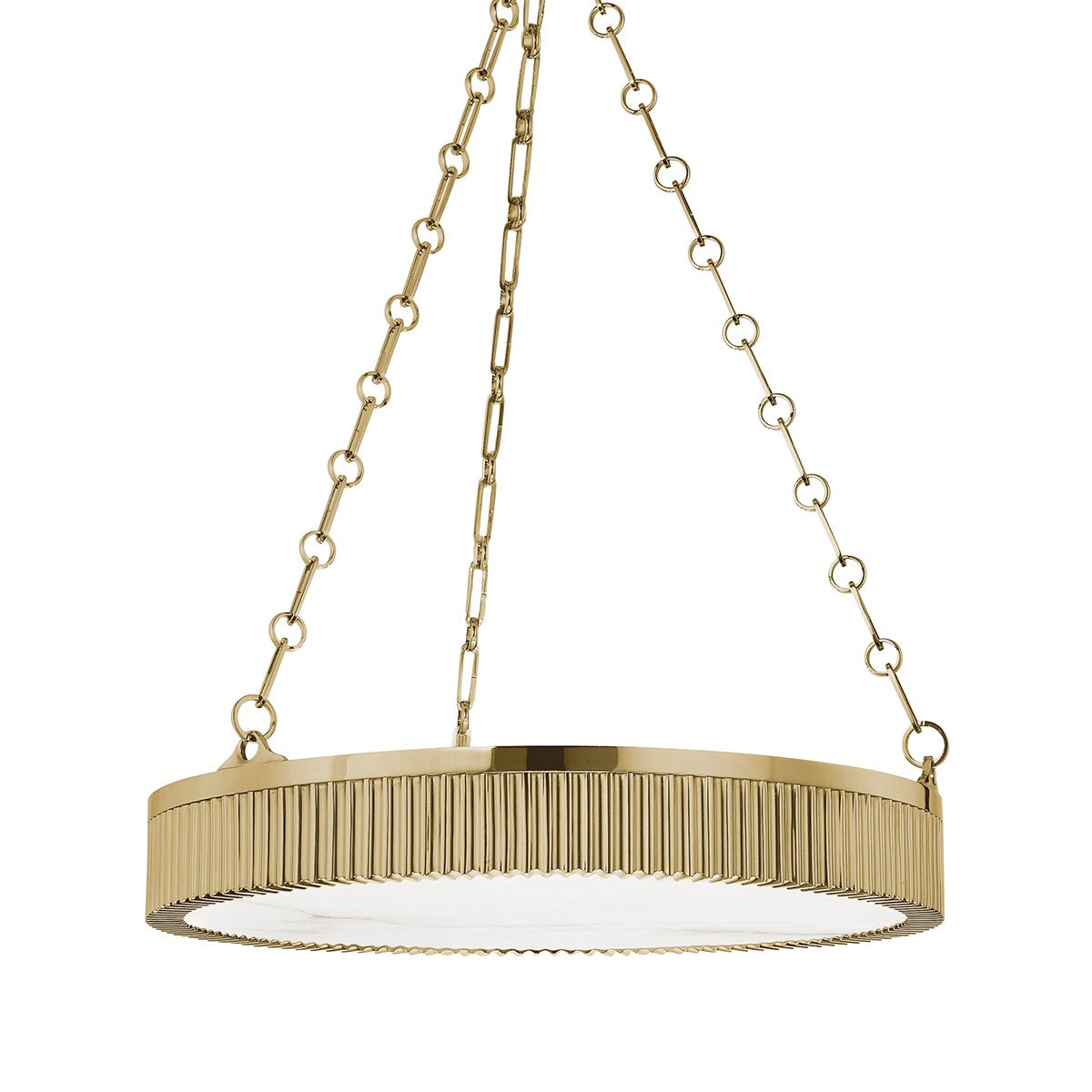 Hudson Valley - 522-AGB - Five Light Pendant - Lynden - Aged Brass