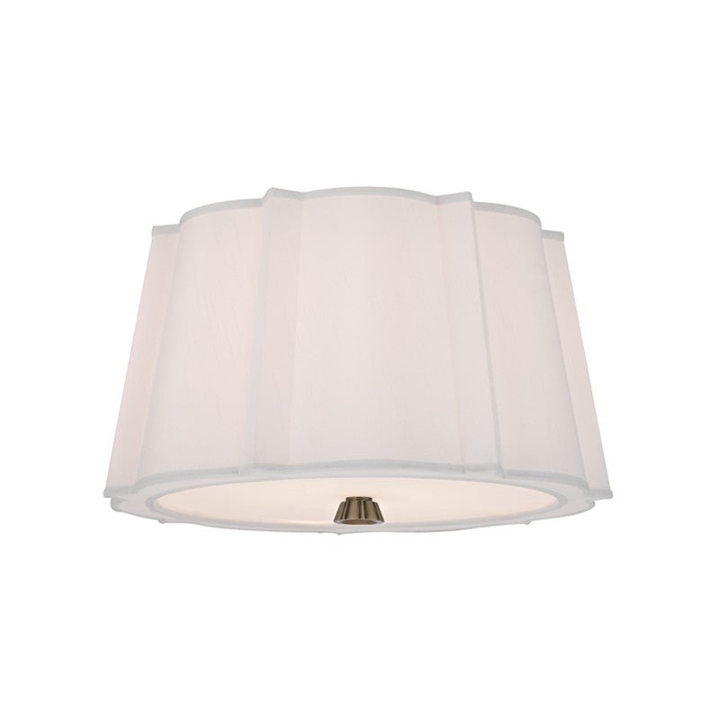 Hudson Valley - 4817-AGB - Two Light Semi Flush Mount - Humphrey - Aged Brass