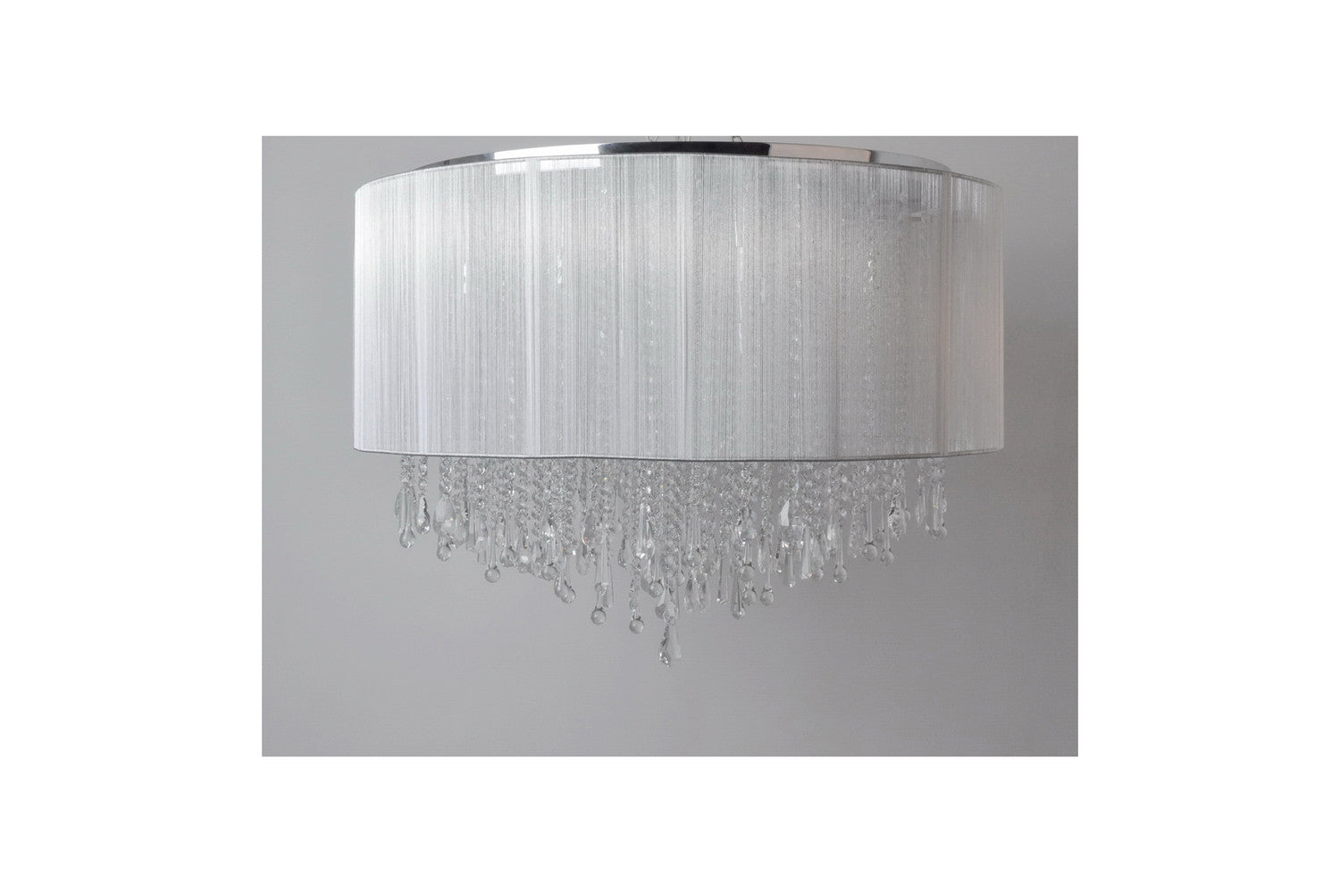 Avenue Lighting - HF1500-SLV - 12 Light Dual Mount/Flush & Hanging - Beverly Dr. - Silver Silk String