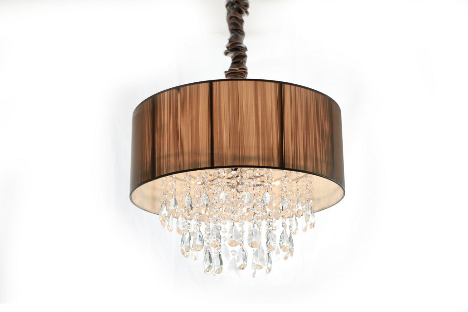 Avenue Lighting - HF1506-TP - Five Light Chandelier - Vineland Ave. - Taupe Silk String