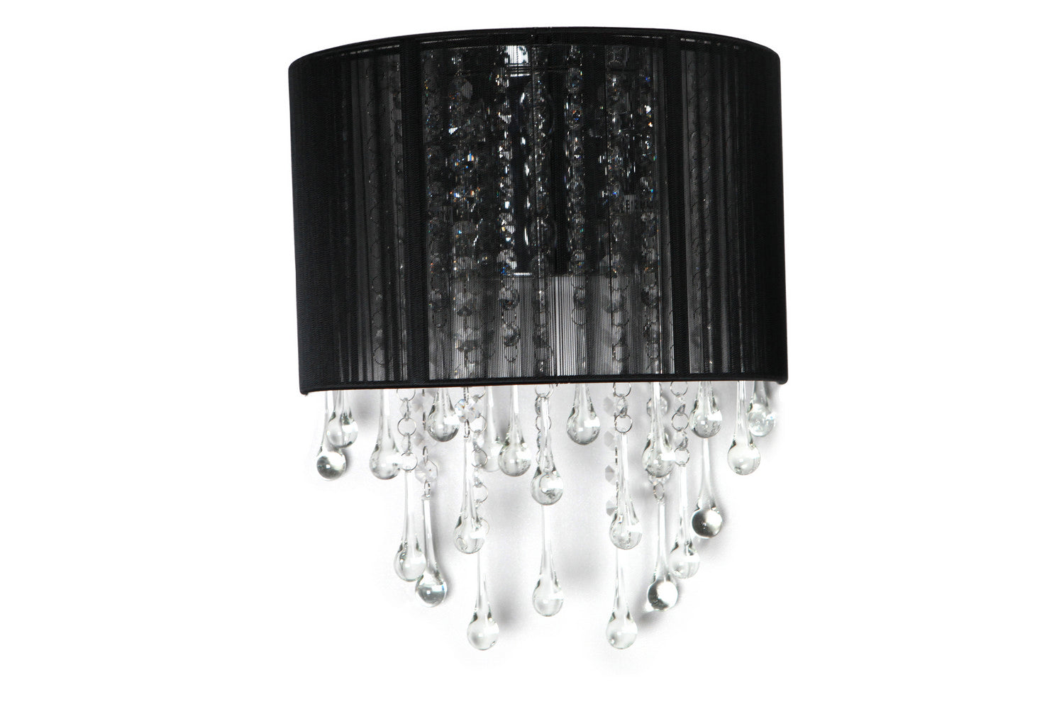 Avenue Lighting - HF1511-BLK - Two Light Wall Sconce - Beverly Dr. - Black Silk String