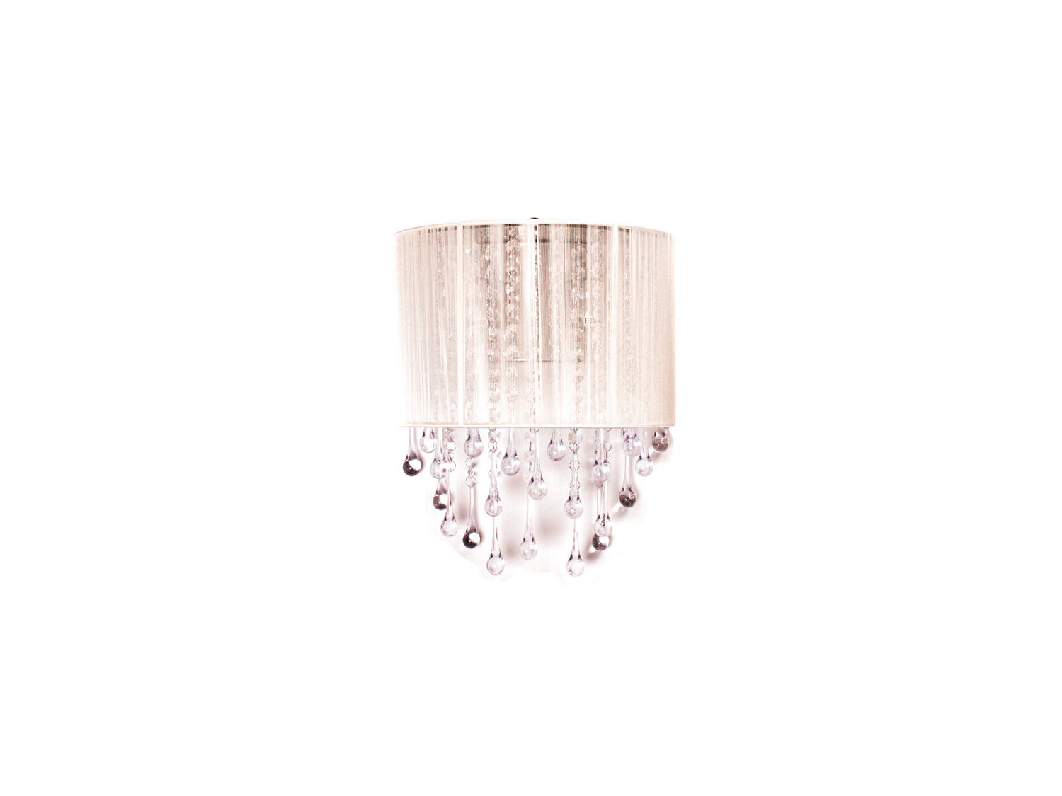 Avenue Lighting - HF1511-WHT - Two Light Wall Sconce - Beverly Dr. - White Silk String