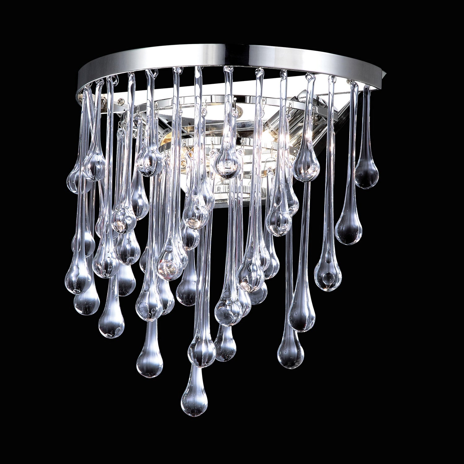 Avenue Lighting - HF1800-PN - Two Light Wall Sconce - Hollywood Blvd. - Polish Nickel / Clear Glass Tear Drops